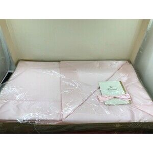 Vintage Fieldcrest Chateau Blanket Pink USA 40x60